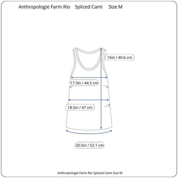 Anthropologie Farm Rio Spliced Cami - Picture 6 of 9